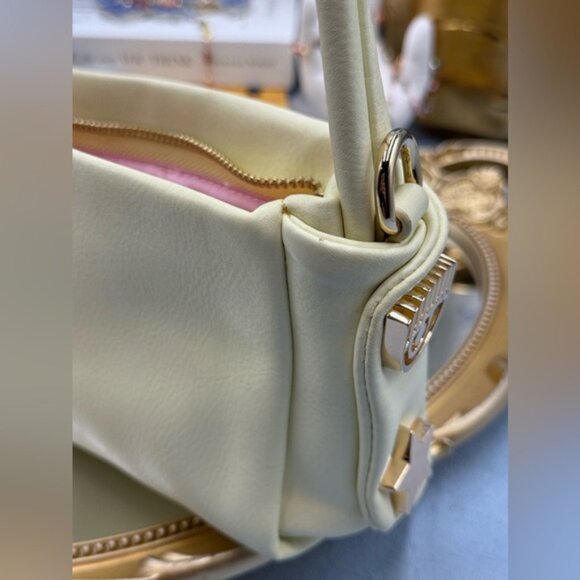 🆕 CHIARA FERRAGNI 🧿 NWOT Mini Eyelike Symbol Shoulder Bag, Pale Yellow - Picture 10 of 13